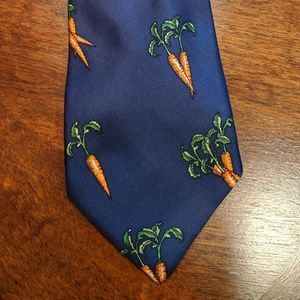 HORCHOW COLLECTION 100% Silk Navy Easter Neck Tie